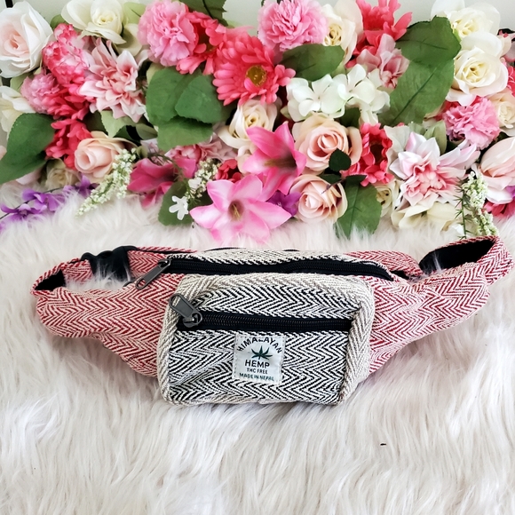 Nwot handmade hemp cotton boho fannypack - Picture 2 of 10